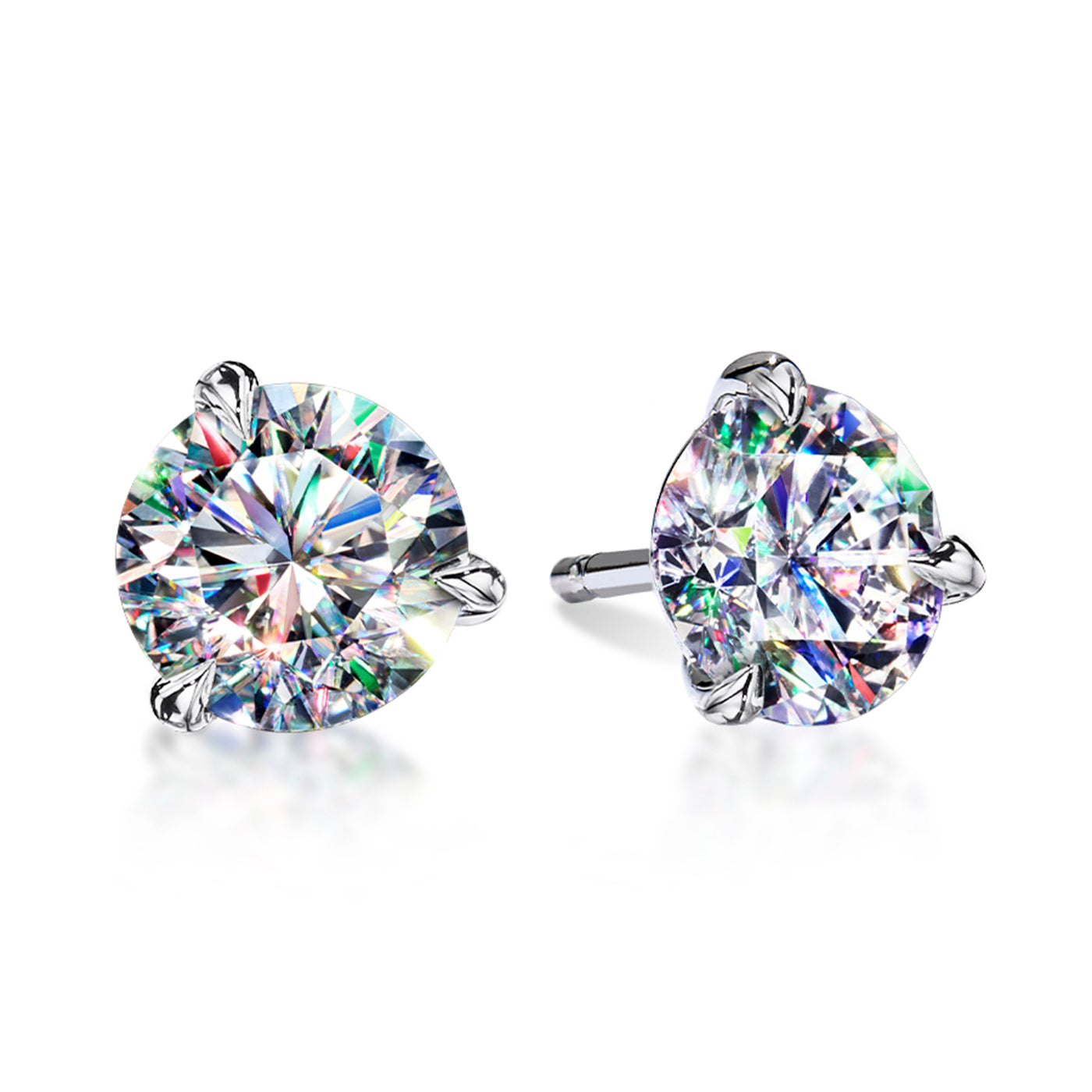 2.00ctw White Gold Diamond Studs