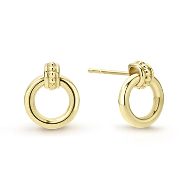 Meridian 18K Gold Circle Stud Earrings