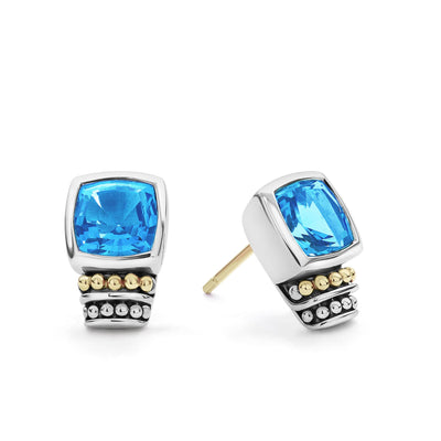 Swiss Blue Topaz|caviar earrings,gemstone earrings,lagos earrings,designer earrings