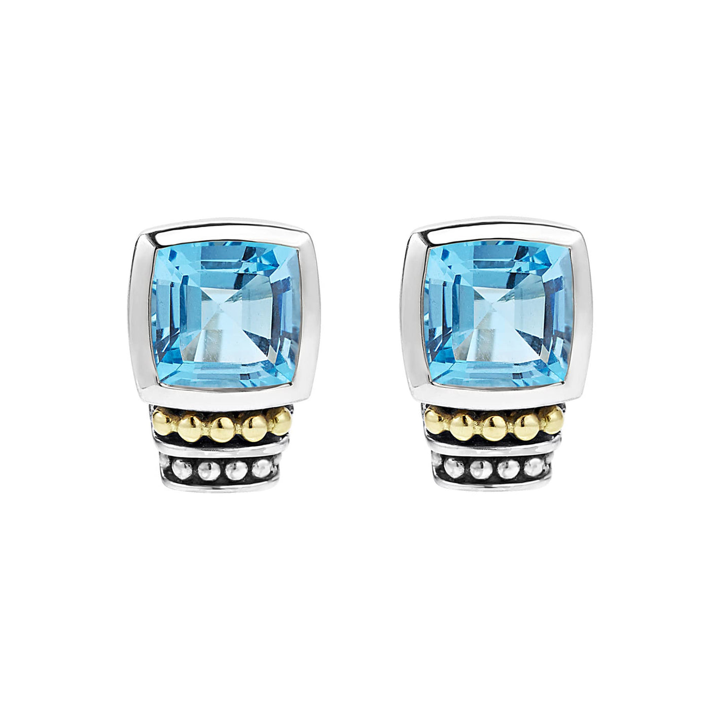 Swiss Blue Topaz|caviar earrings,gemstone earrings,lagos earrings,designer earrings