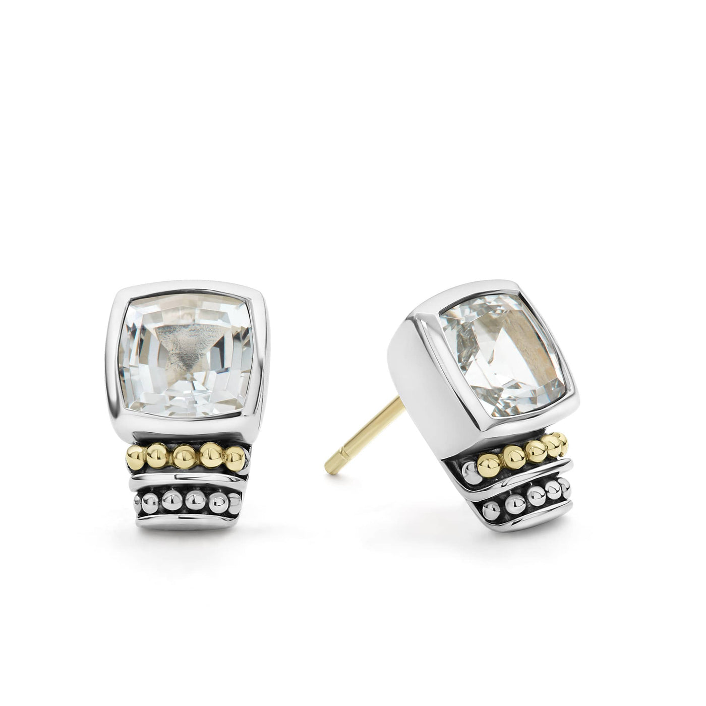 White Topaz|caviar earrings,gemstone earrings,lagos earrings,designer earrings