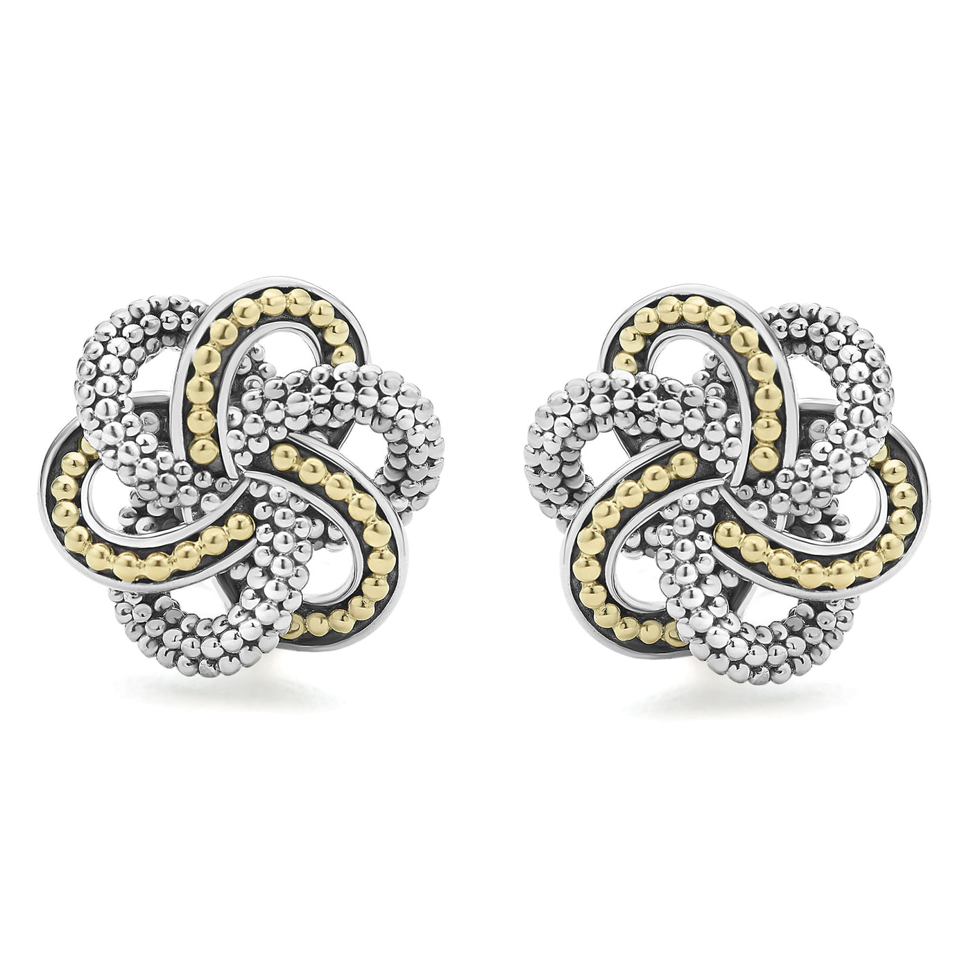 Love Knot Two-Tone Love Knot Earrings