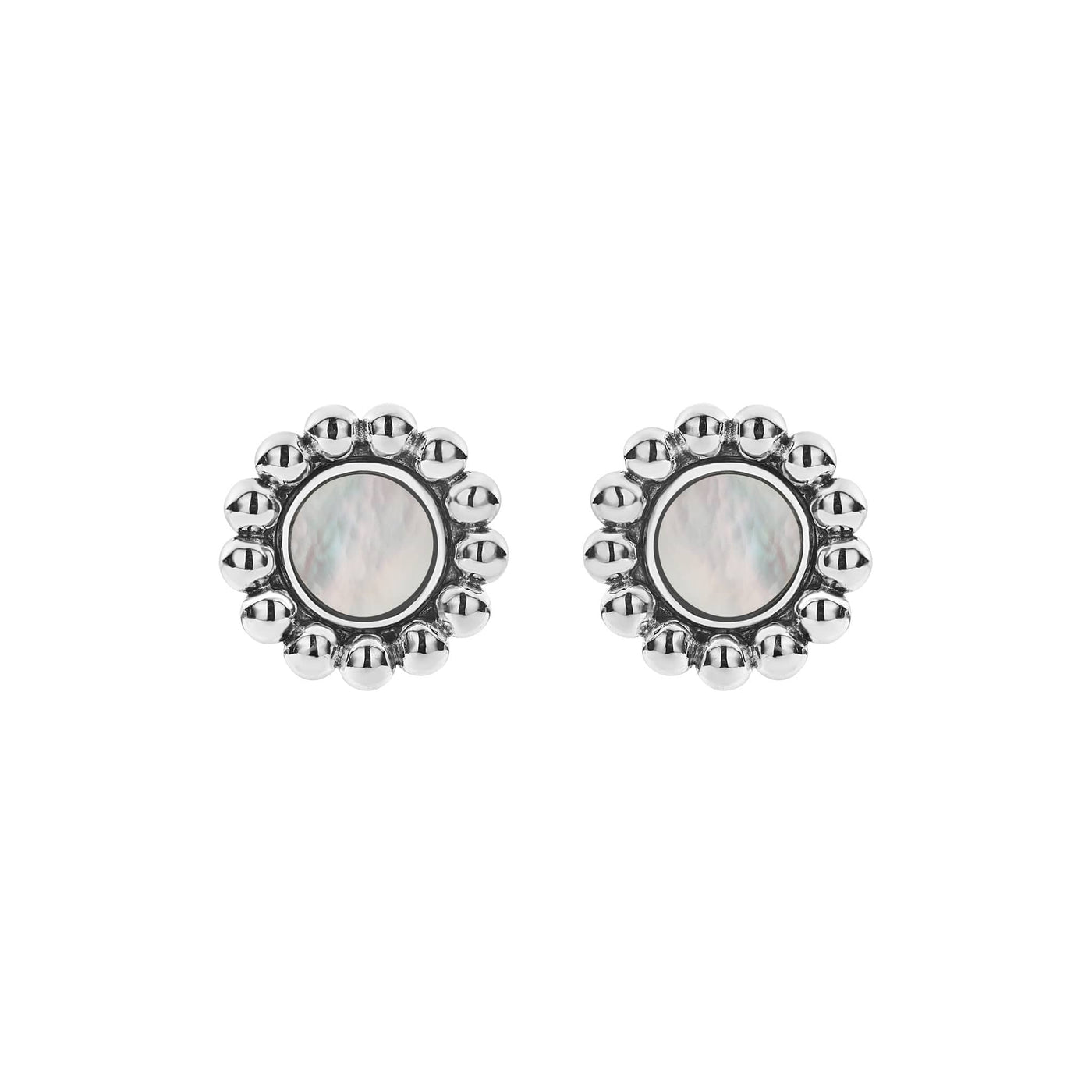 White Mother of Pearl|caviar earrings,stud earrings,lagos earrings,gemstone earrings