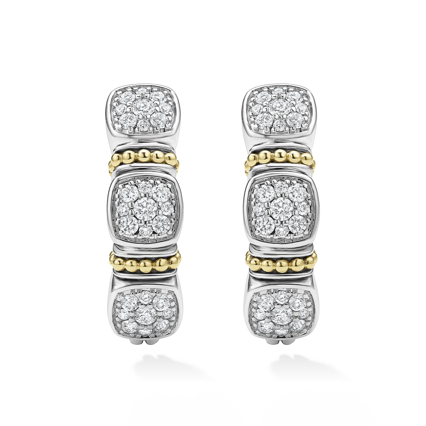 Rittenhouse Two-Tone Diamond Hoop Earrings