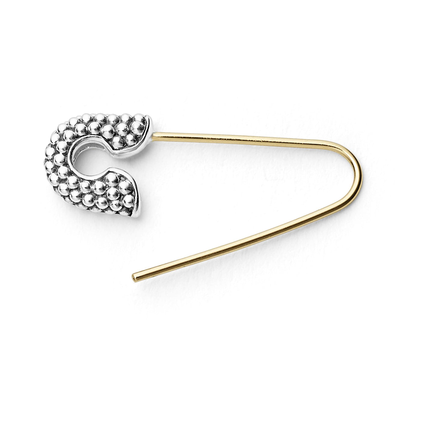 KSL Two-Tone Safety Pin Earring