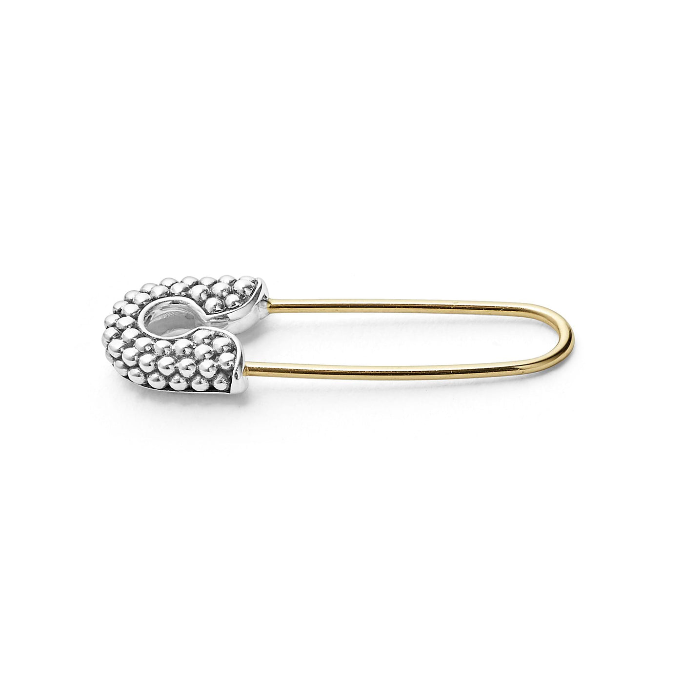 KSL Two-Tone Safety Pin Earring