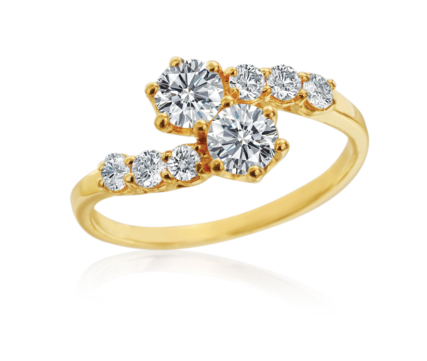 Yellow Gold Diamond Fashion Ring