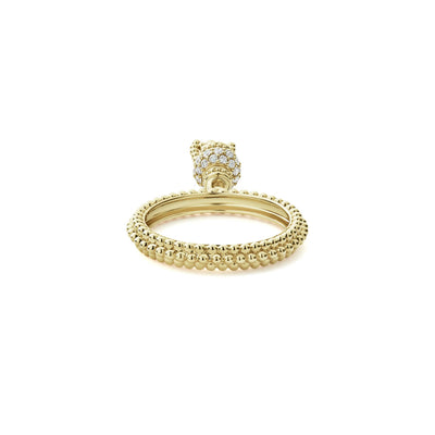 Diamond|caviar ring,cocktail ring,lagos ring,statement ring