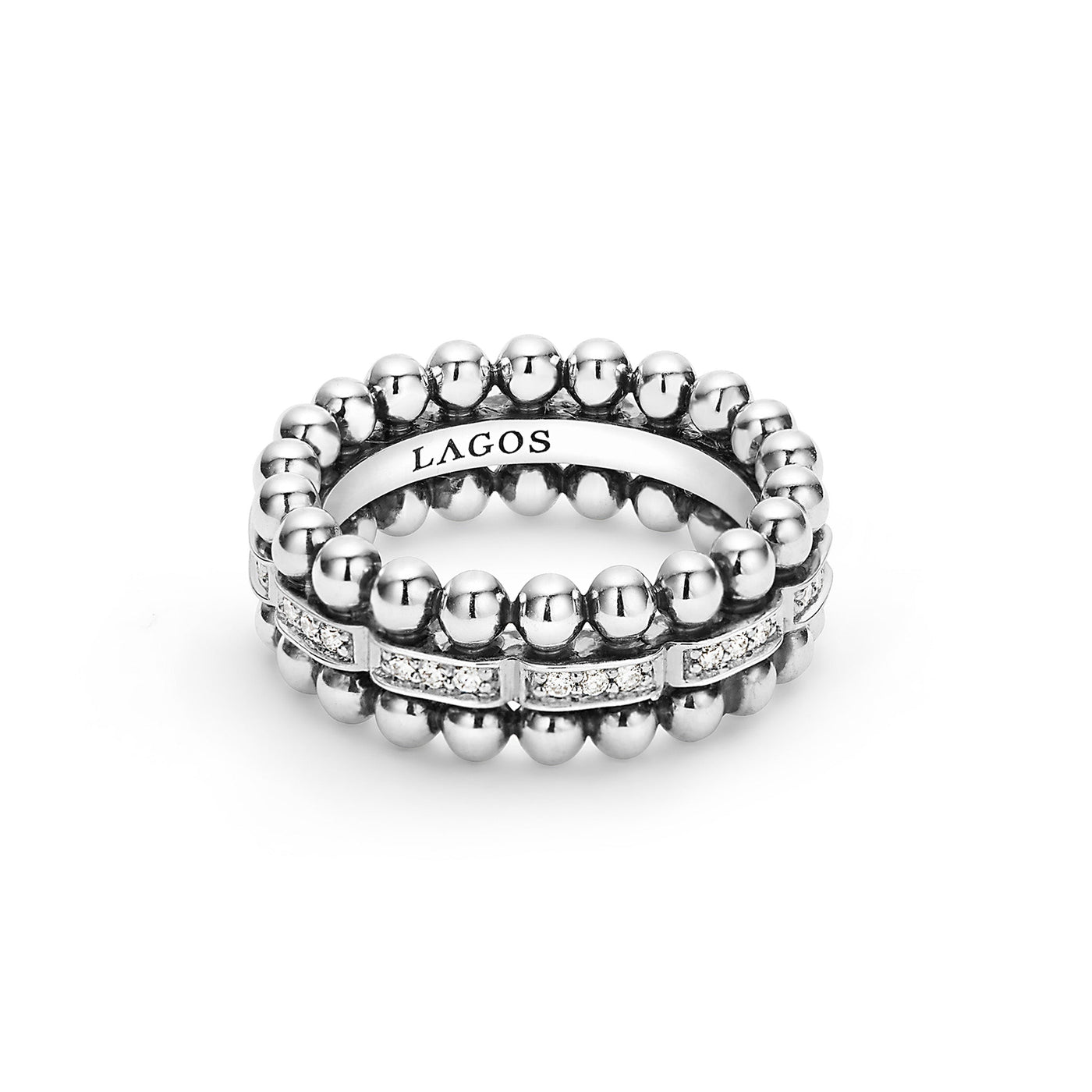 Caviar Spark Caviar Beaded Diamond Ring