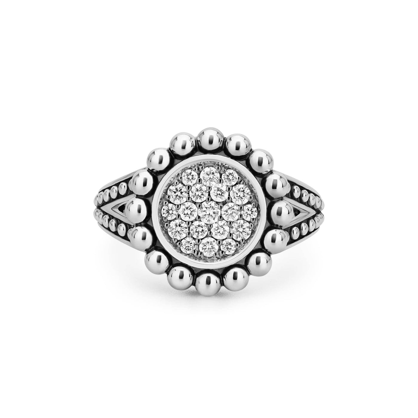 Diamond|caviar ring,cocktail ring,lagos ring,statement ring