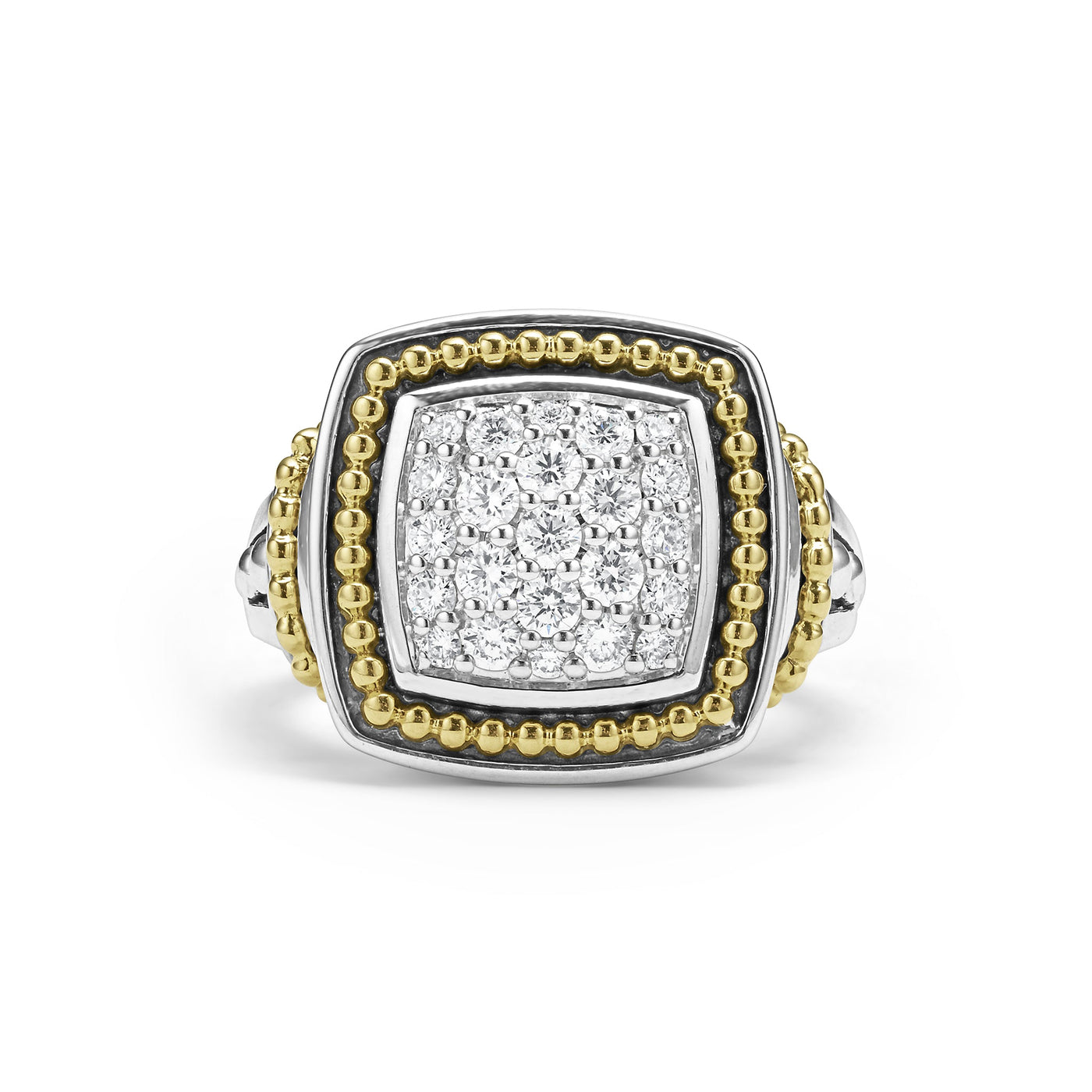 Rittenhouse Two-Tone Diamond Square Ring