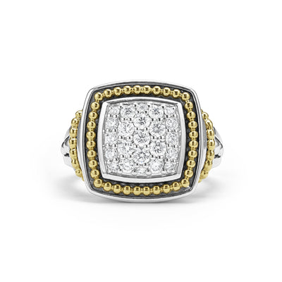 Rittenhouse Two-Tone Diamond Square Ring