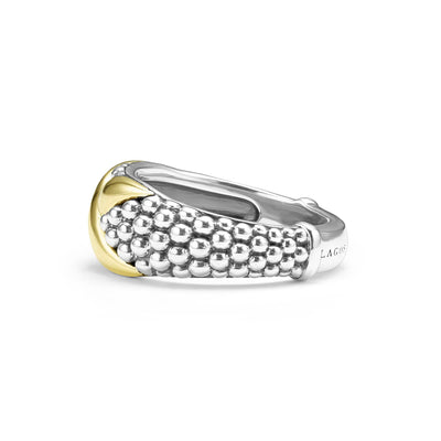 Embrace Two-Tone X Caviar Ring