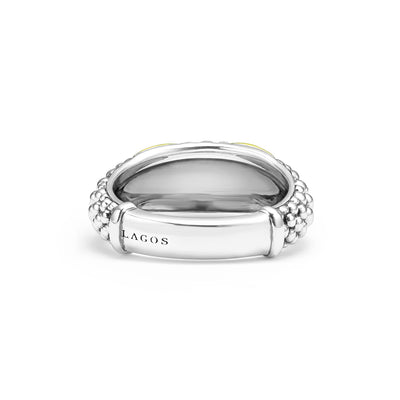 Embrace Two-Tone X Caviar Ring