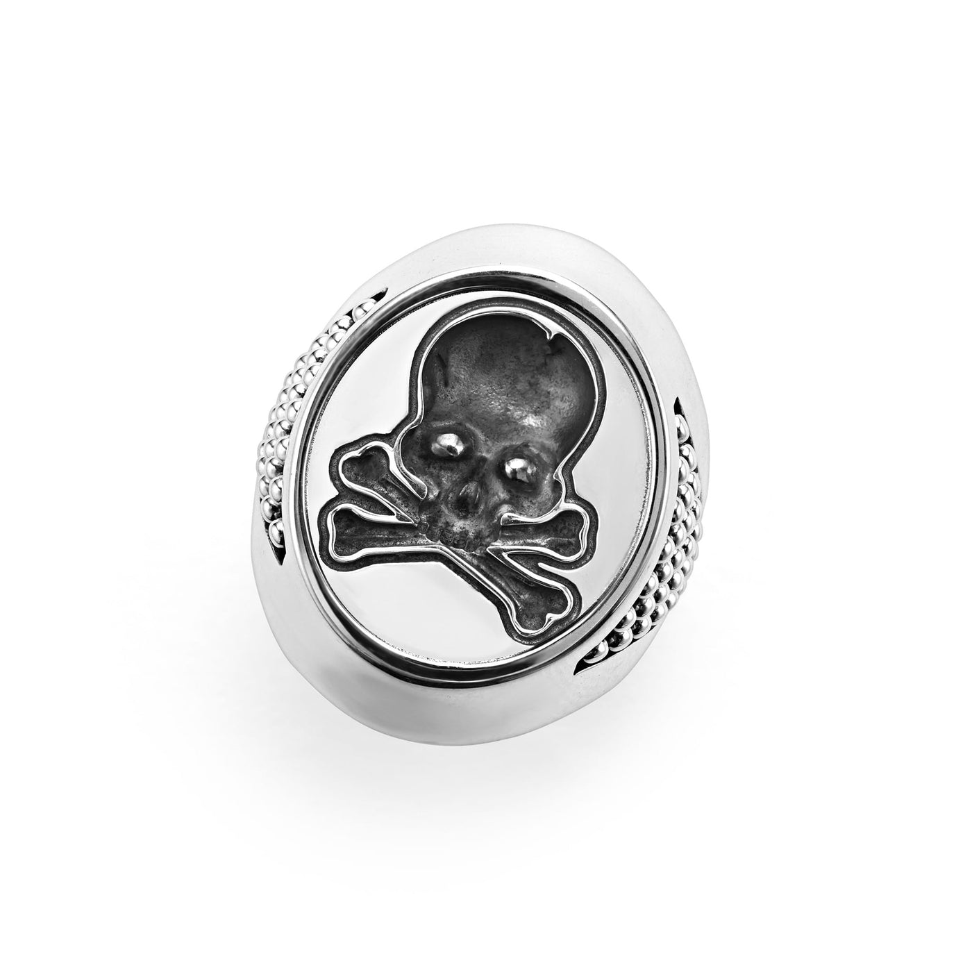 Anthem Silver Skull Signet Ring