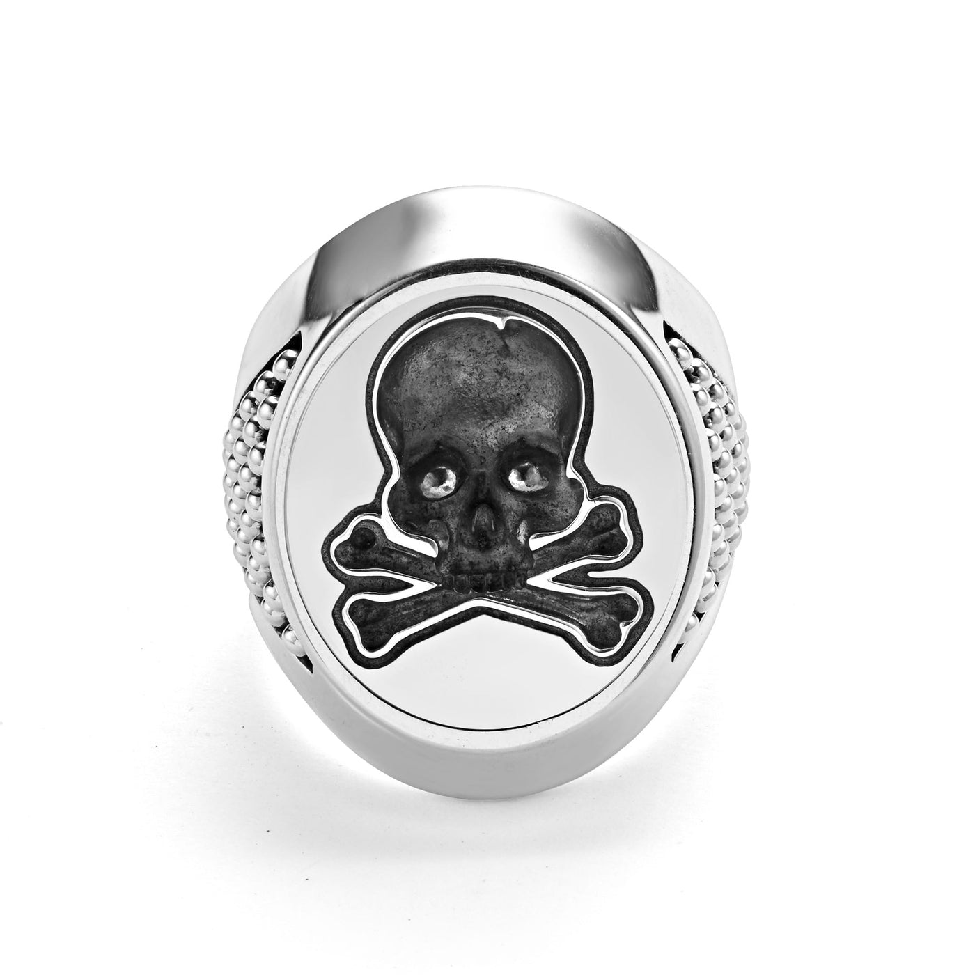 Anthem Silver Skull Signet Ring