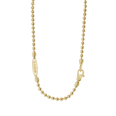 Caviar Gold 18K Gold Beaded Necklace