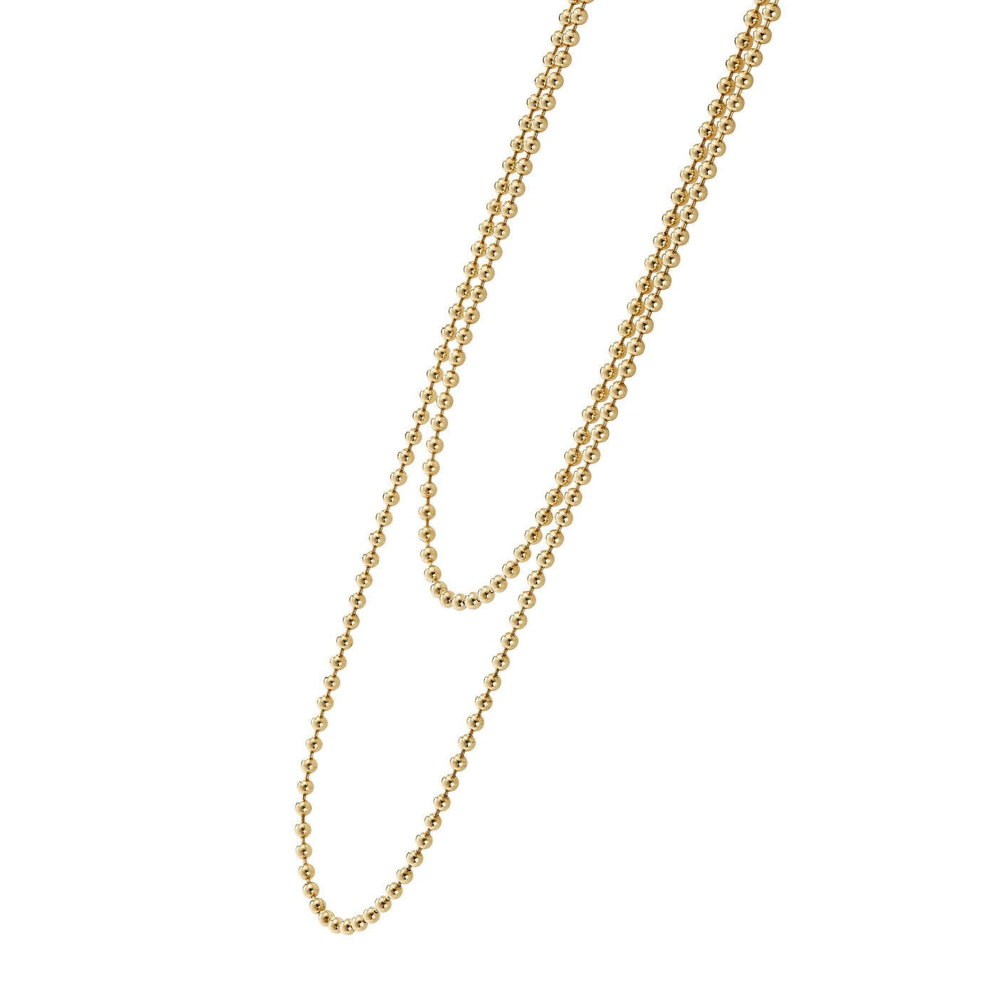 Caviar Gold 18K Gold Beaded Necklace