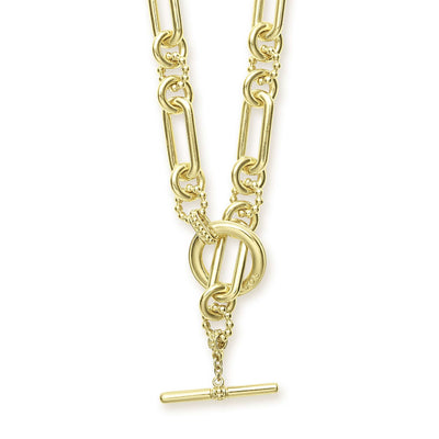 Signature Caviar 18K Gold Link Necklace