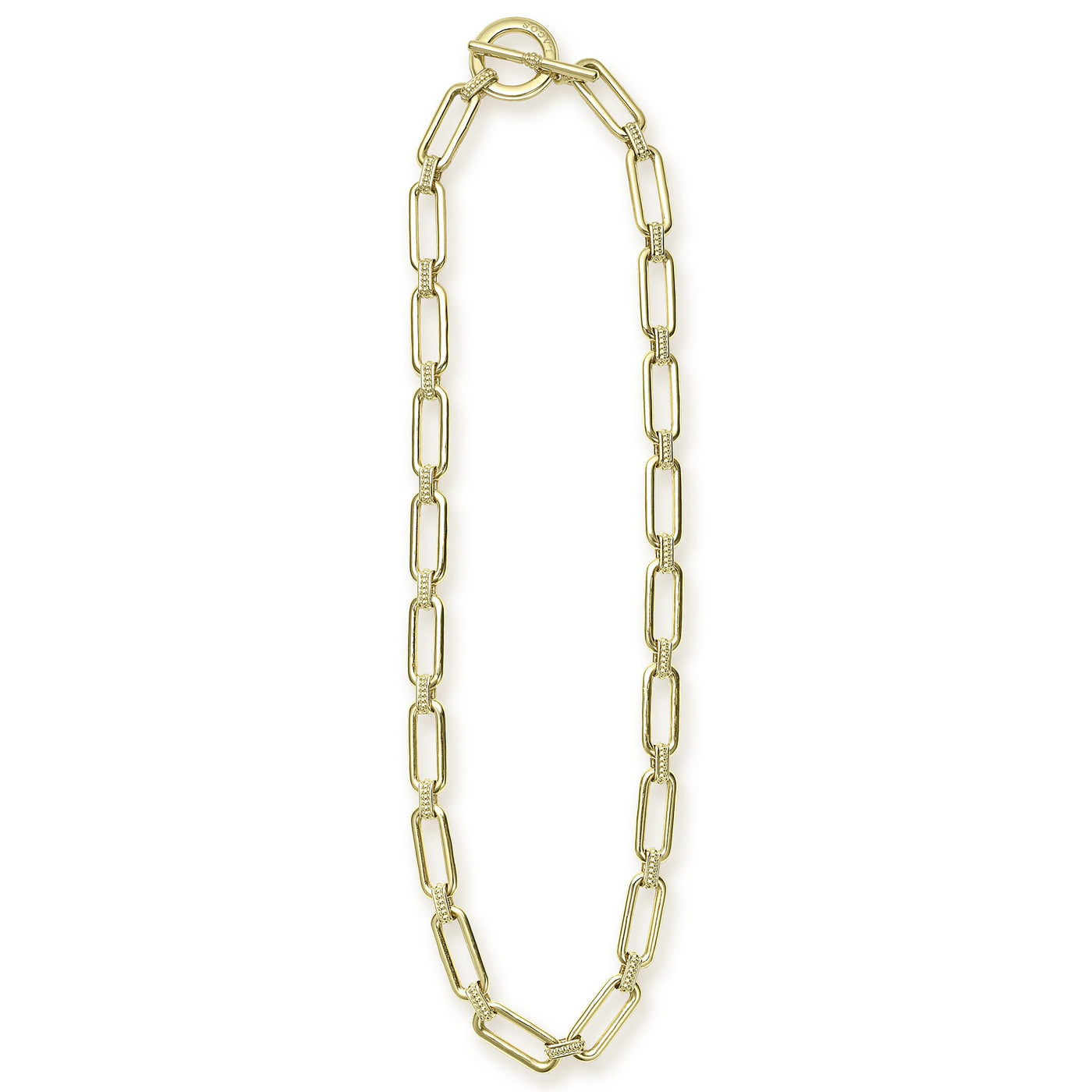 Signature Caviar 18K Gold Link Necklace