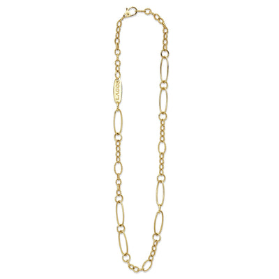 Signature Caviar 18K Gold Link Necklace