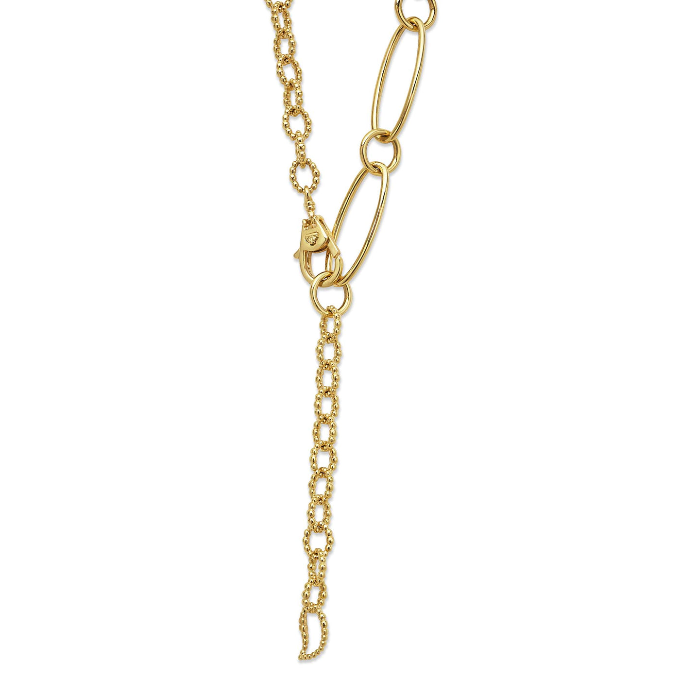 Signature Caviar 18K Gold Link Necklace