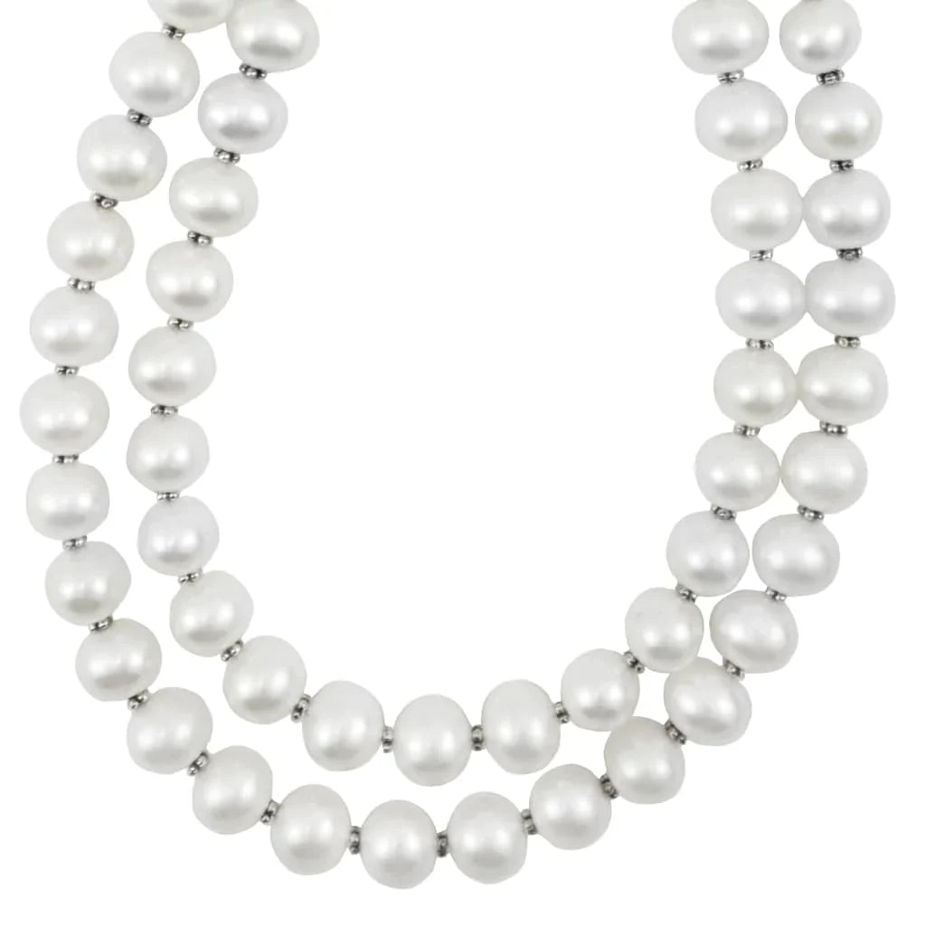 Luna Double Strand Pearl Necklace