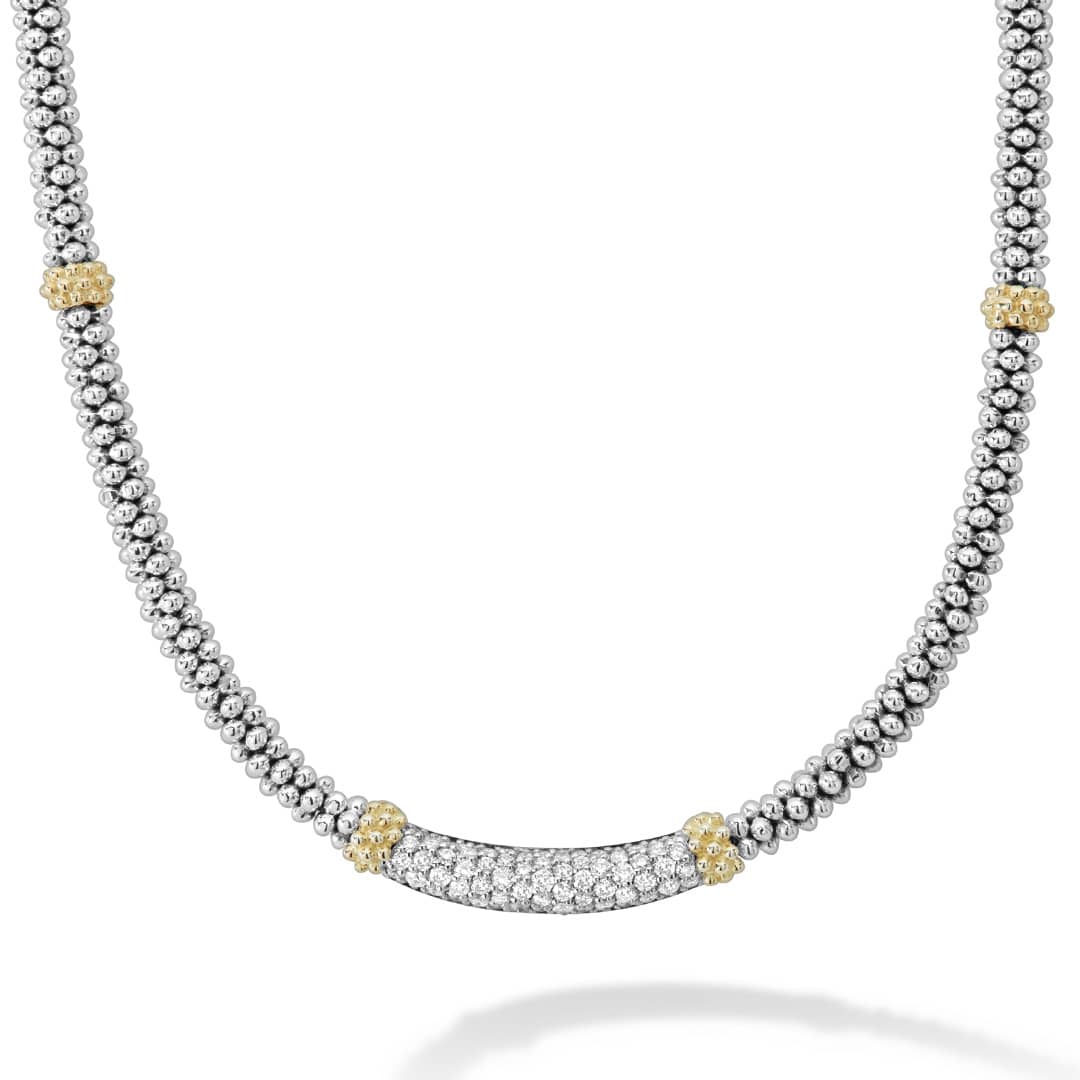 Diamond|caviar necklace,diamond necklace,designer necklace,statement necklace