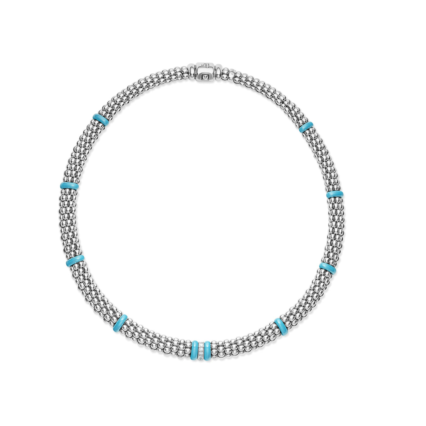 Blue Caviar Single Station Diamond Caviar Necklace