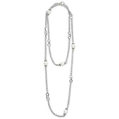 Luna Five Pearl Link Necklace