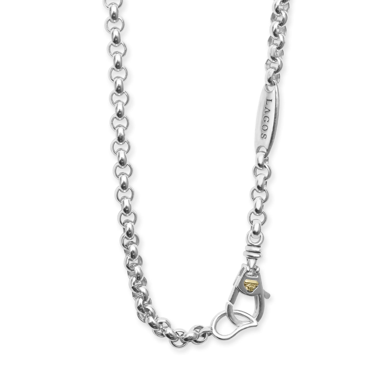 Newport Four Station Two-Tone Knot Necklace