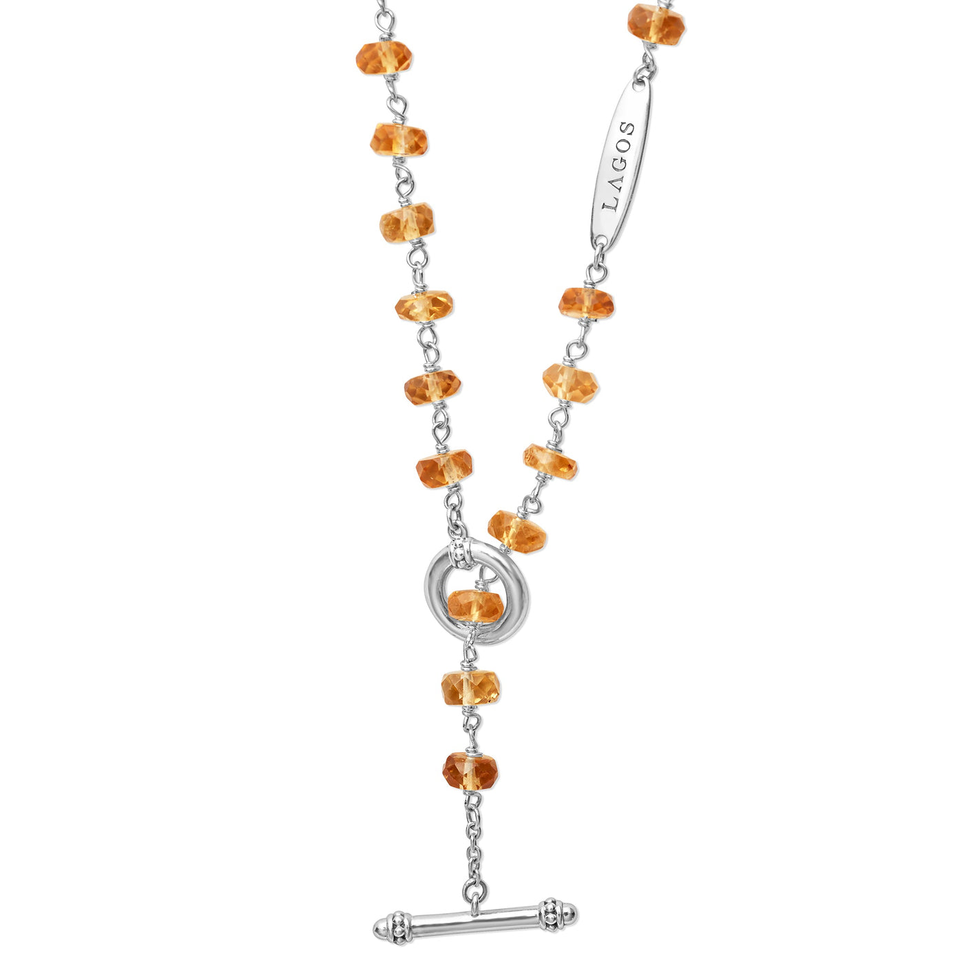 Caviar Icon Citrine Beaded Necklace