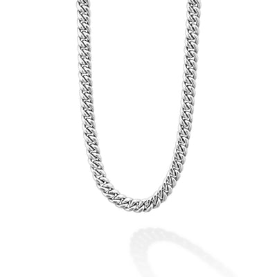 Anthem Silver Curb Chain Necklace | 8mm