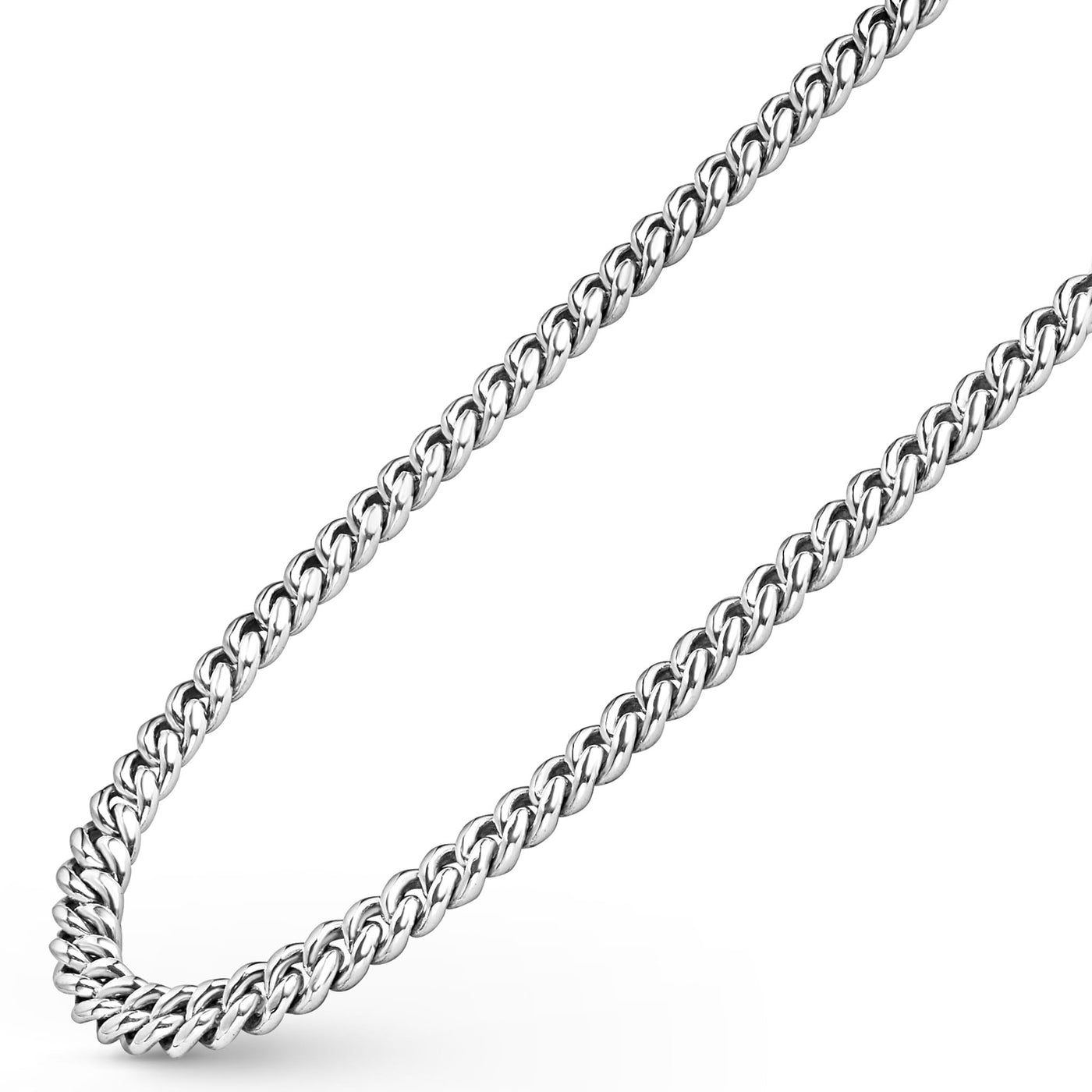 Anthem Silver Curb Chain Necklace | 8mm