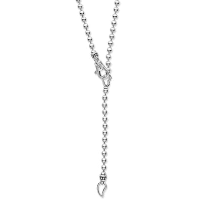 Signature Caviar Two-Tone Interlocking Pendant Necklace