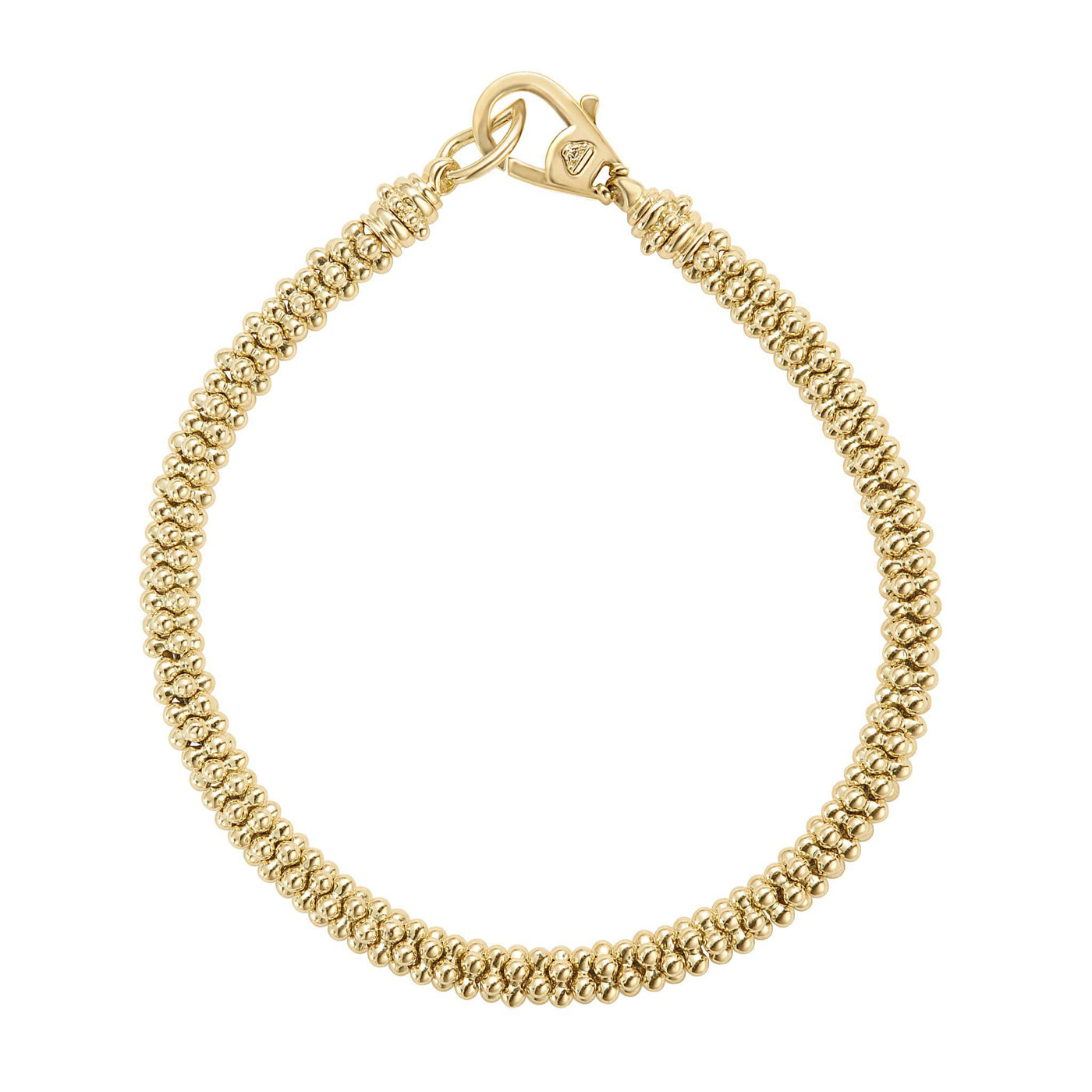 Caviar Gold 18K Gold Beaded Bracelet | 4mm