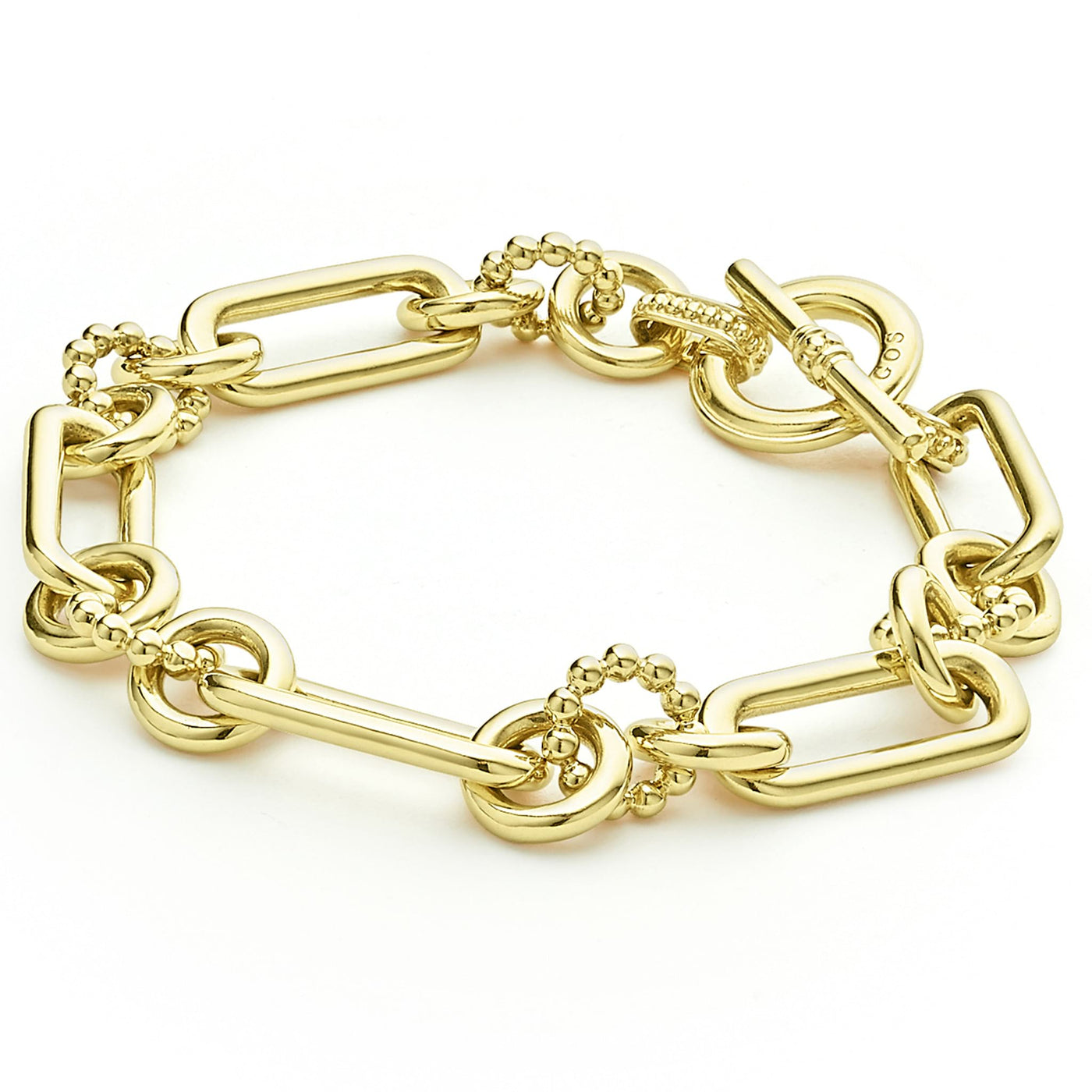 Signature Caviar 18K Gold Link Bracelet