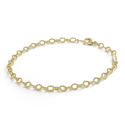 Signature Caviar 18K Gold Petite Link Bracelet