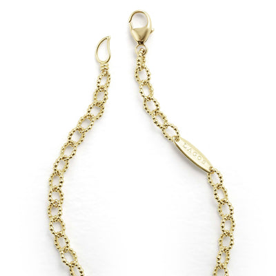 Signature Caviar 18K Gold Petite Link Bracelet