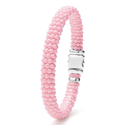 Pink Caviar Ceramic Beaded Bracelet | 9mm