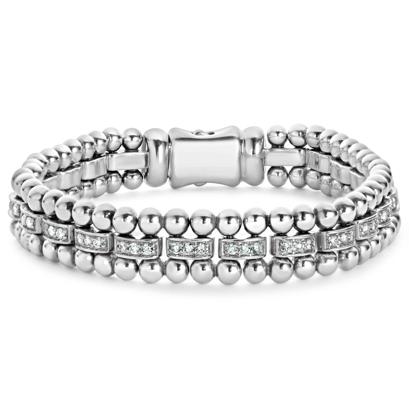 Caviar Spark Diamond Link Bracelet | 9mm