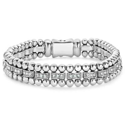 Caviar Spark Diamond Link Bracelet | 9mm