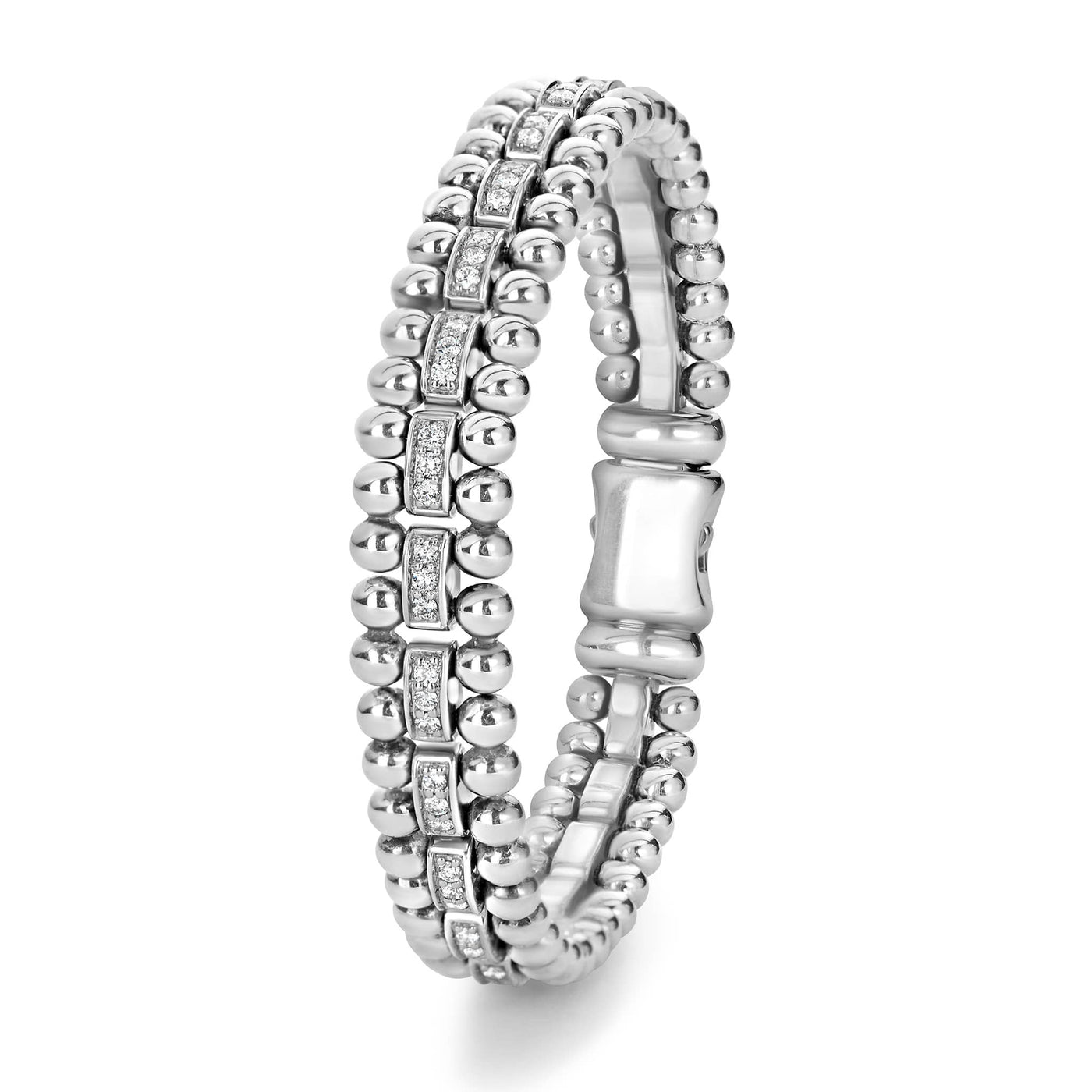 Caviar Spark Diamond Link Bracelet | 9mm