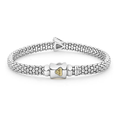 KSL Single Station Pyramid Caviar Bracelet | 6mm