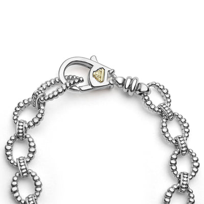 Love Knot Two-Tone Love Knot Link Bracelet