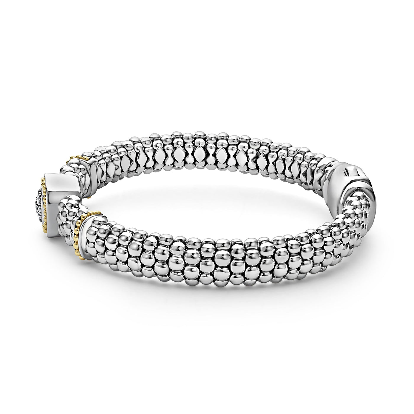 Rittenhouse Two-Tone Diamond Caviar Bracelet | 9mm