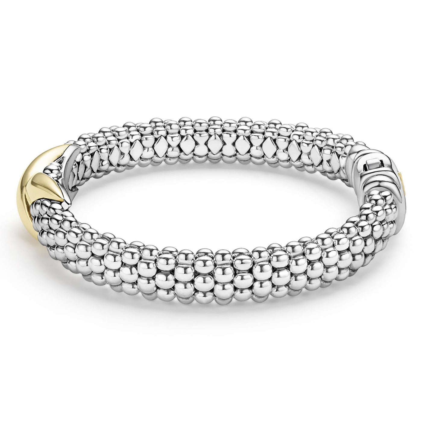 Embrace Two-Tone X Caviar Bracelet | 9mm