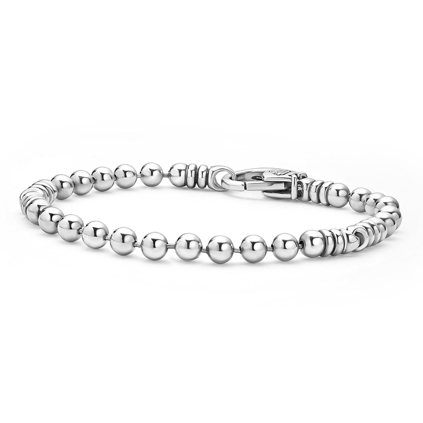 Anthem Silver Caviar Beaded Bracelet