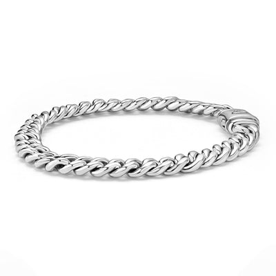 Anthem Silver Curb Chain Bracelet | 8mm