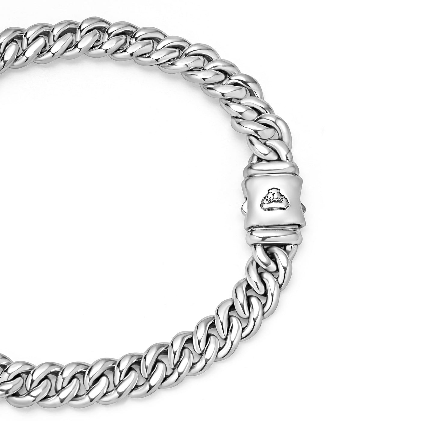 Anthem Silver Curb Chain Bracelet | 8mm